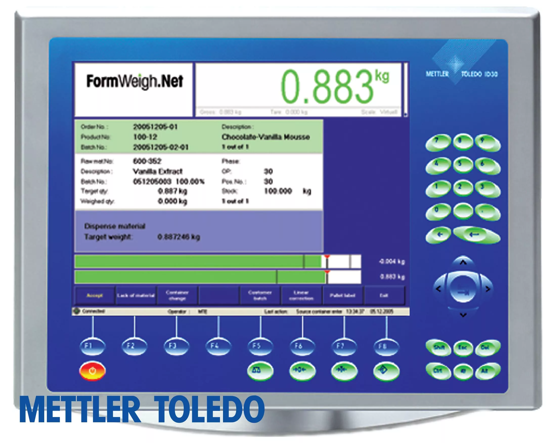 Mettler Toledo FormWeigh.Net Formulation Software